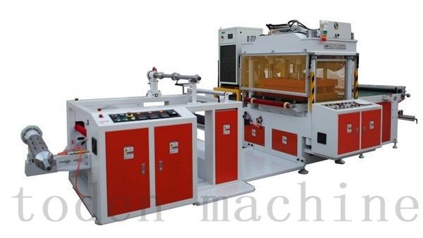 Hydraulic Plastic Boxes Crease and Die Cut Machine