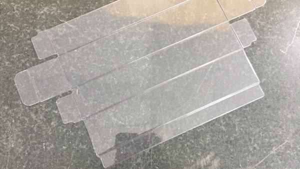 Plastic boxes PVC PET sheet Crease and die Cut Machine