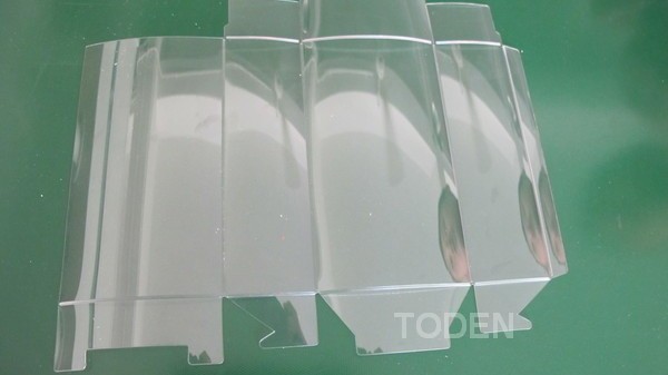 Plastic PVC boxes crease and die cut Machine