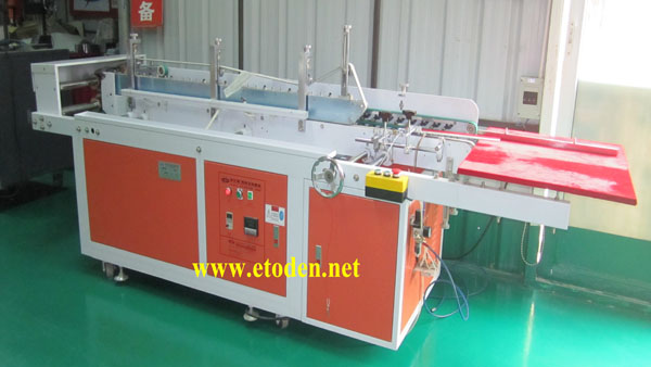 Semi automatic Plastic boxes Pasting Machine